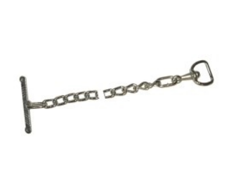 Immagine di CATENA PER COLLARI IN NYLON G 6.5mm 60cm ZINCATA.