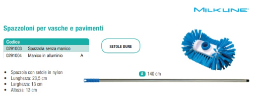 Immagine di SPAZZOLA NYLON Nazionale Setole Dure X Vasca - Senza Manico