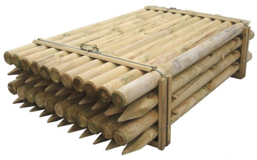 Immagine di PALO cm8X200cm LEGNO DI PINO IMPREGNATO PER RECINZIONE