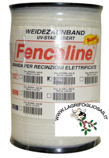 Immagine di Banda FENCELINE 40mm 200mt 8x0,16 BIANCA