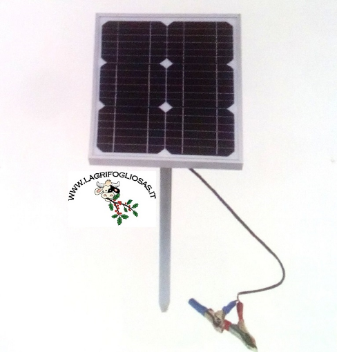 Immagine di PANNELLO SOLARE 20W con supporto completo
