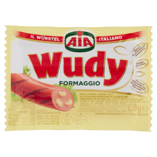 Immagine di WURSTEL FORMAGGIO WUDY 3P BSGR.150 AIA