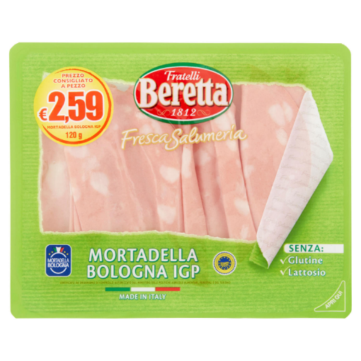 Immagine di MORTADELLA BOLOGNA IGP GR.120 BERETTA