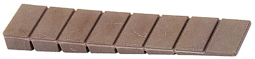 Immagine di CUNEO A 8 SEGMENTI Colore marrone, spessore da 1 a 8 mm.