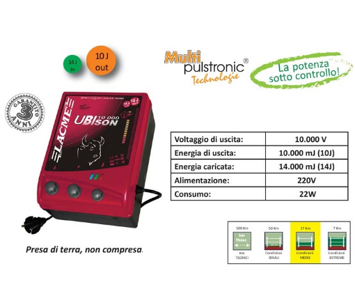 Immagine di LACME UBIson 10000 230v 14J - Elettrificatore Potente