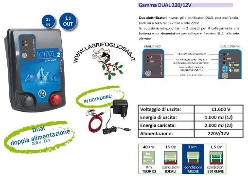 Immagine di Dual D2-2 12/220V 2J - Elettrificatore