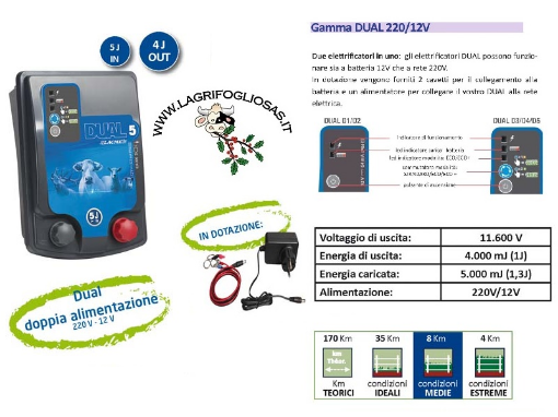 Immagine di Dual D5-2 12/220V 4J out - Elettrificatore