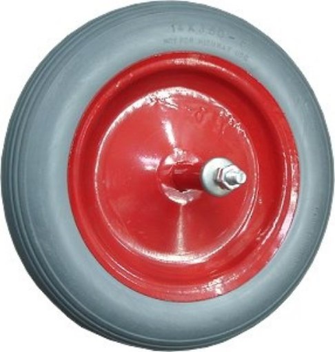 Immagine di Ruota poliuretano x carriola 350x8