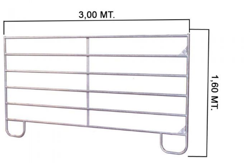 Immagine di Pannello Cancello 3,00metri h160 con chiusura rapida a catena