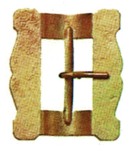 Immagine di FIBBIA x Cinturoni mm.40 In acciaio ottonato