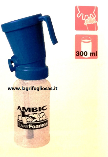 Immagine di Bicchierino schiumogeno dipping blu Ambic Premium FoamExpert