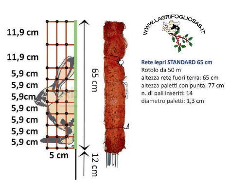 Immagine di Rete LEPRI 65cm F.T. 50mt EURO-NETZ