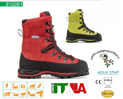 Immagine di Scarpone Boscaiolo Antitaglio in Nabuk CE17249 - Safety shoes