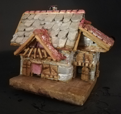 Immagine di CASETTA ARTIGIANALE IN PIETRA E LEGNO FATTA INTERAMENTE A MANO PEZZO UNICO foto reale