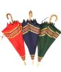 Immagine di OMBRELLO da Pastore N.32 D.130 H.98 - 8 STECCHE in Giunco Manico Curvo rosso/blu