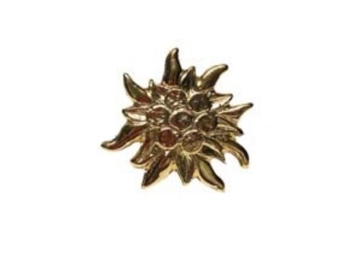 Immagine di Borchia Stella Alpina 60mm con ferretti a piegare