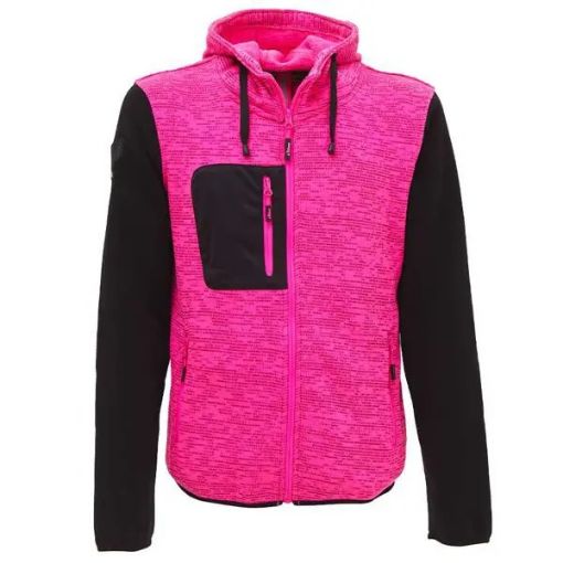 Immagine di FELPA DONNA BLACK FUCSIA TG.S-M-L-XL RAINBOW U-POWER