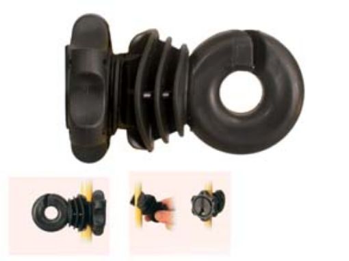 Immagine di IVABLOC SECCHIO 50pz ISOLATORE PER PALETTO IN FERRO 8-14mm
