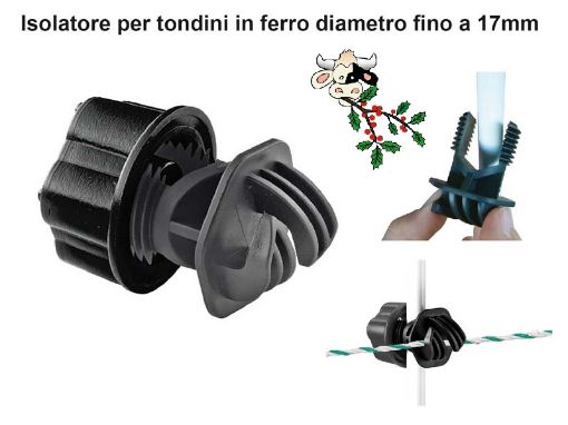 Immagine di ISOLATORE C4 PER TONDINO 10-17 MM BUSTA 50 PZ