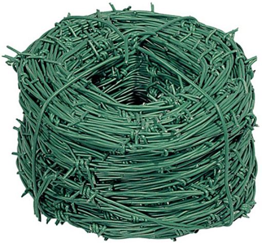 Immagine di FILO SPINATO FERRO PLASTICATO mm.2.2X100mt