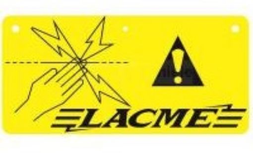 Immagine di Tabella Segnalazione Recinto Elettrico LACME