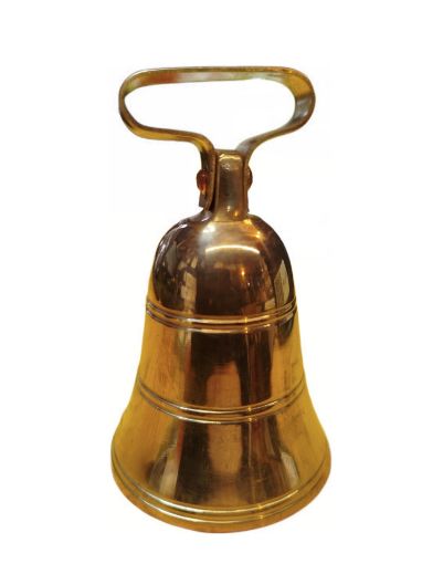 Immagine di CAMPANA IN BRONZO MODELLO BERNA 45mm H.50mm PASSANTE CINTURA 30mm