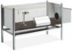 Immagine di Gabbia Conigli in scatola con 1nido 128x53x70 fondo plastica 191/10c