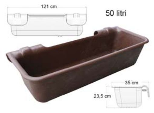 Immagine di MANGIATOIA OK LT. 50 CON GANCIO CM.121