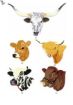Immagine di CINTURA RICAMATA CON NOME E LOGO (capra-mucca-cavallo...) PERSONALIZZATA - DECORATA CM.100-120