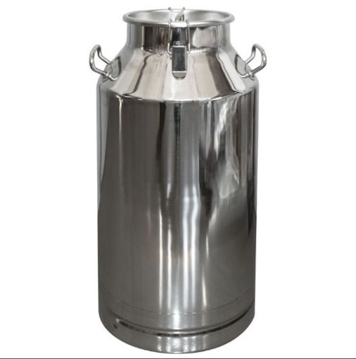 Immagine di Bidone LATTE inox 50lt COPERCHIO ERMETICO Ø18