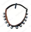 Immagine di COLLARE IN CUOIO X CAVALLO CON 12 CAMPANELLI IN OTTONE