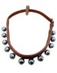 Immagine di COLLARE IN CUOIO X CAVALLO CON 12 CAMPANELLI IN OTTONE