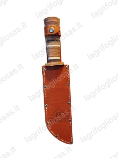 Immagine di COLTELLO CACCIATORE RINALDI CM.20 con FODERO in Cuoio
