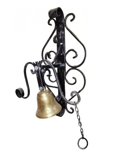 Immagine di Campana da parete in ferro battuto cm.45x24