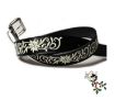 Immagine di CINTURA RICAMATA CON NOME E LOGO (capra-mucca-cavallo...) PERSONALIZZATA - DECORATA CM.100-120