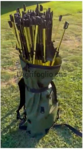 Immagine di ZAINO DA TRASPORTO X PALETTI & RETI - IN PVC CON CINTURA A TRACOLLA