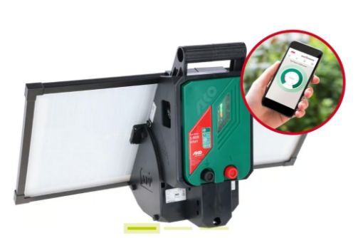 Immagine di AKO Sun Power S 4000 Smart 12v ELETTRIFICATORE 4j out completo di pannello solare e batteria