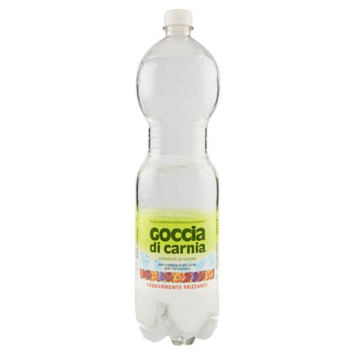 Immagine di ACQUA LEGG.FRIZZANTE LT.1,5 GOCCIA di CARNIA