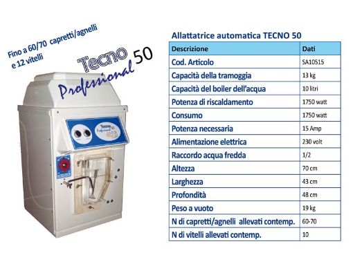 Immagine di ALLATTATRICE TECNO 50 - X40 OVINI/CAPRINI - 10 VITELLI
