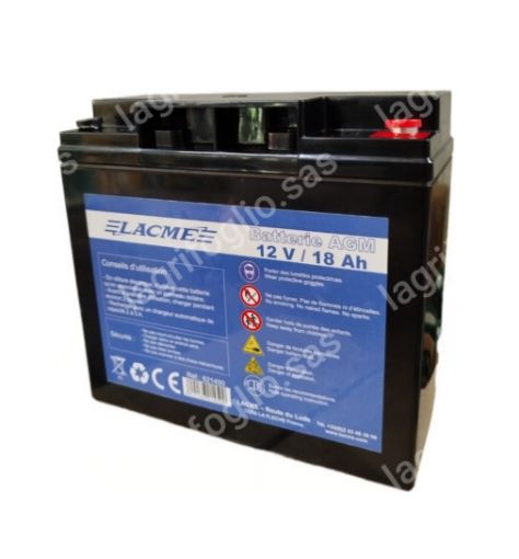 Immagine di BATTERIA LACME 12V 18AH AGM x ELETTRIFICATORI SUN