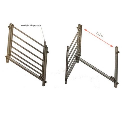 Immagine di PORTA X BARRIERA MOBILE CK OVINI / VITELLI H. 1 .00 x 1,2 MT