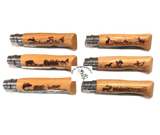 Immagine di OPINEL PIROGRAFATO N°8 Inox Animalia