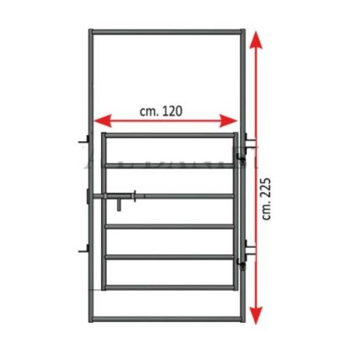 Immagine di PORTA PASSAGGIO PER BARRIERA MOBILE L.1,2 H.2,25 MT